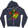iguana Zipper Hoodie