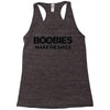 boobies make me smile Racerback Tank