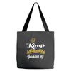 kings are born in january Tote Bags