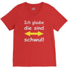 ich glaube die sind schwul V-Neck Tee