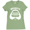 jaws inspired movie Ladies Fitted T-Shirt