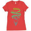 aurora borealis Ladies Fitted T-Shirt