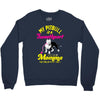 my pitbull is a sweetheart Crewneck Sweatshirt