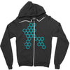 six hexagonal best trending Zipper Hoodie