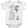 thrones wolf Baby Bodysuit
