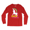 gay pride f#ck younicorn funny rude unicorn Long Sleeve Shirts