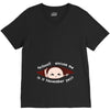 November Peeking Out Asian Baby Boy V-Neck Tee