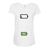 Mommy Dead Battery Maternity Scoop Neck T-shirt