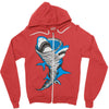 shark tornado Zipper Hoodie