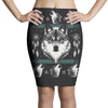 merry wolfmas Pencil Skirts
