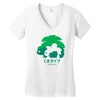mega grass Women's V-Neck T-Shirt