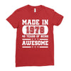 made in 1978 40 years of being awesome Ladies Fitted T-Shirt