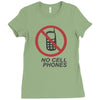 no cell phones Ladies Fitted T-Shirt