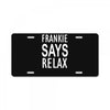 frankie says relax retro vintage License Plate