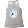 Biker Dinosaur - Dinosaur Riding A Bike To The Moon Racerback Tank