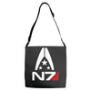 mass effect  alliance n7 logo Adjustable Strap Totes