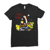 calvin hobbes Ladies Fitted T-Shirt