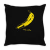 retro velvet underground andy warhol banana rock black t shirt sz s m Throw Pillow