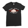 May Peeking Out Asian Baby Boy Ladies Fitted T-Shirt
