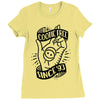 cootie shot (black) Ladies Fitted T-Shirt