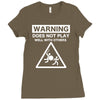 warning does not play well with others Ladies Fitted T-Shirt