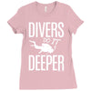 ow divers do it deeper Ladies Fitted T-Shirt