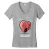 love is blind Women's V-Neck T-Shirt