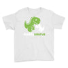 daddysaurus dinosaur dino Youth Tee