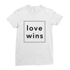 Love Wins Ladies Fitted T-Shirt
