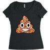 pizza shit Women's Triblend Scoop T-shirt
