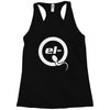 el q white logo Racerback Tank