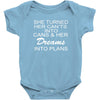 dreams into plans journal Baby Bodysuit