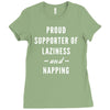 laziness and napping Ladies Fitted T-Shirt