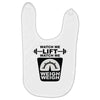 watch me lift watch me weigh weigh Baby Bibs