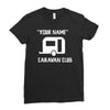 personalised your name caravan club funny gift Ladies Fitted T-Shirt