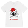 skull christmas V-Neck Tee