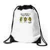 become a ninja turtle Drawstring Bags