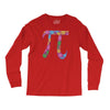spring pi tshirts  flowery colorful pi day gifts Long Sleeve Shirts