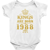 kings are born in 1988 Baby Bodysuit