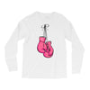 boxing gloves breast cancer Long Sleeve Shirts