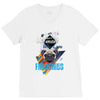 who loves frenchies V-Neck Tee
