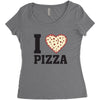 i Love Pizza Women's Triblend Scoop T-shirt