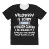 halloween is scary but stomach cancer is deadly spread the word lep sa All Over Women's T-shirt
