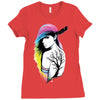 rainbow girl Ladies Fitted T-Shirt