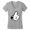 main de mickey Women's V-Neck T-Shirt