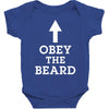 obey the beard funny Baby Bodysuit