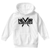 never surrender 2 Youth Hoodie