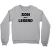 Dad The Man The Myth The Legend - Son Of A Legend Family Matching Crewneck Sweatshirt