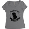 I Don't Eat Cock I'm Vegan Women's Triblend Scoop T-shirt