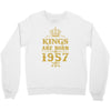 kings are born in 1957 Crewneck Sweatshirt